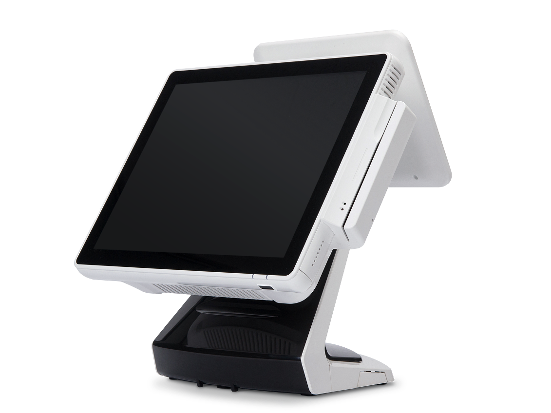 Cash Register with sleek dual screen system